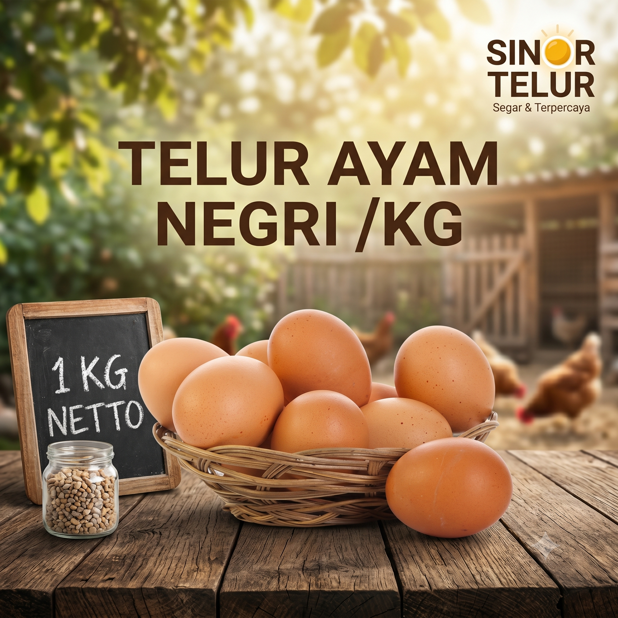 telur ayam negri segar (per kg) telur ayam negri segar (per kg)